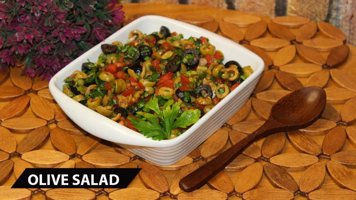 Olive salad Recipe I 2 mins Quick & Easy Healthy Recipe I Rich Nutrients I Easy to Make