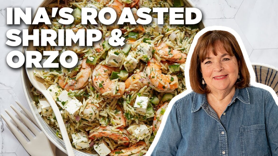 Ina Garten's Roasted Shrimp and Orzo | Barefoot Contessa | Food Network