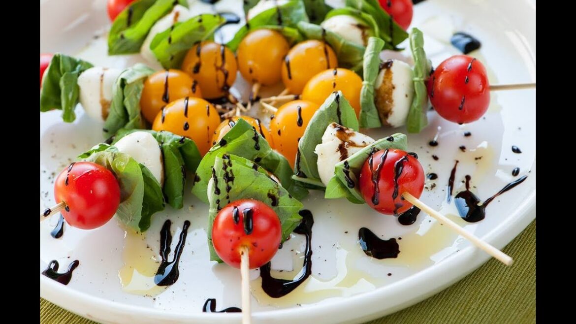Caprese Skewers with Balsamic Glaze - Marcel Cocit - Love At First Bite Episode 28