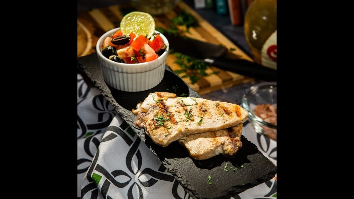 Grilled Swordfish with Mediterranean Salad Grilled Swordfish with Mediterranean Salad