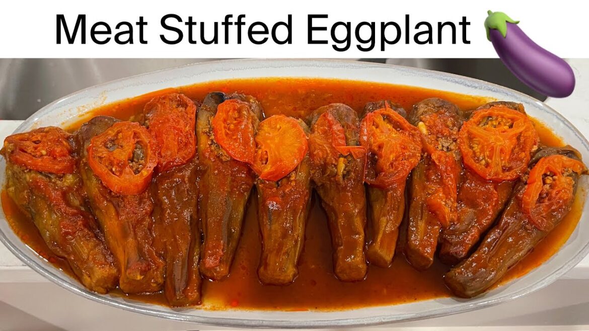 The Best Lebanese Meat Stuffed Eggplant Recipe | Ablama | Sheikh El Mehshi