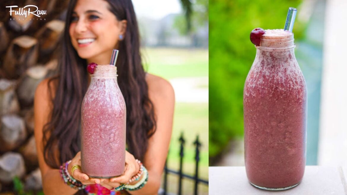 FullyRaw Cherry Chocolate Protein Smoothie in 2 Minutes! FullyRaw Cherry Chocolate Protein Smoothie in 2 Minutes!