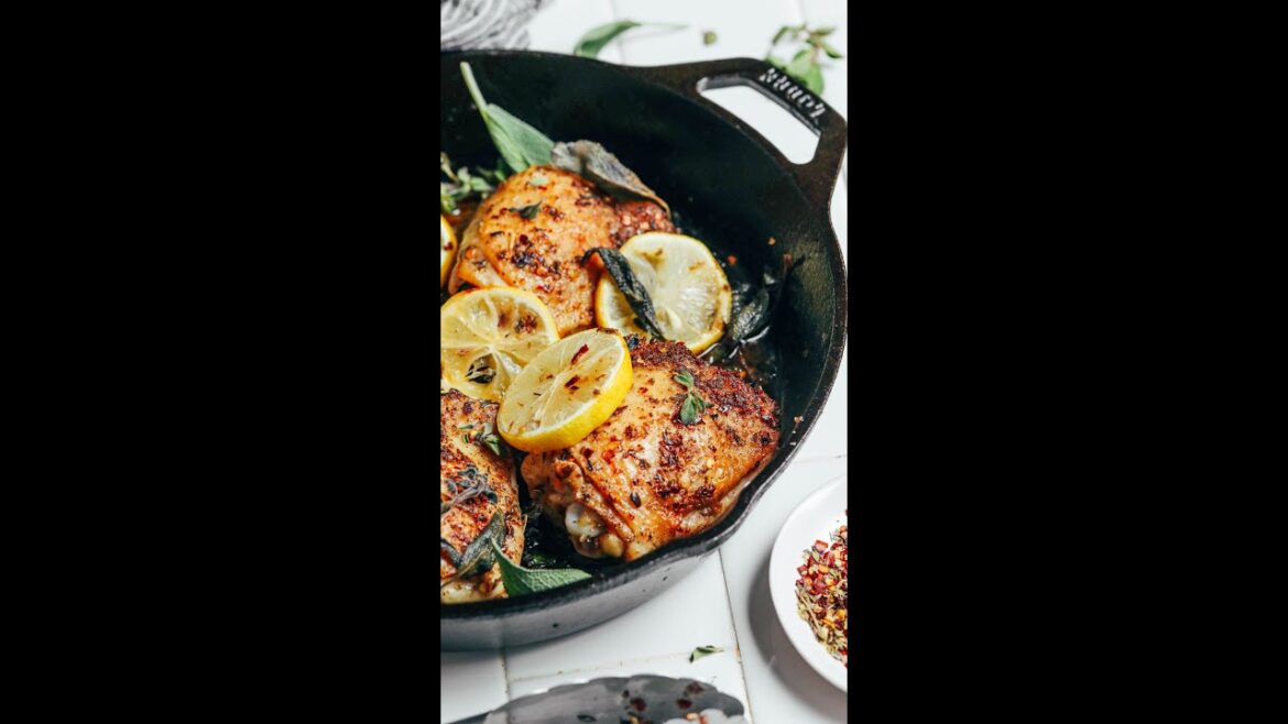 Lemon & Herb Roasted Chicken Thighs | Minimalist Baker Recipes Lemon & Herb Roasted Chicken Thighs | Minimalist Baker Recipes