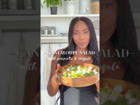 Cantaloupe salad with Prosciutto and Arugula. It taste heavenly! #shorts Cantaloupe salad with Prosciutto and Arugula. It taste heavenly! #shorts