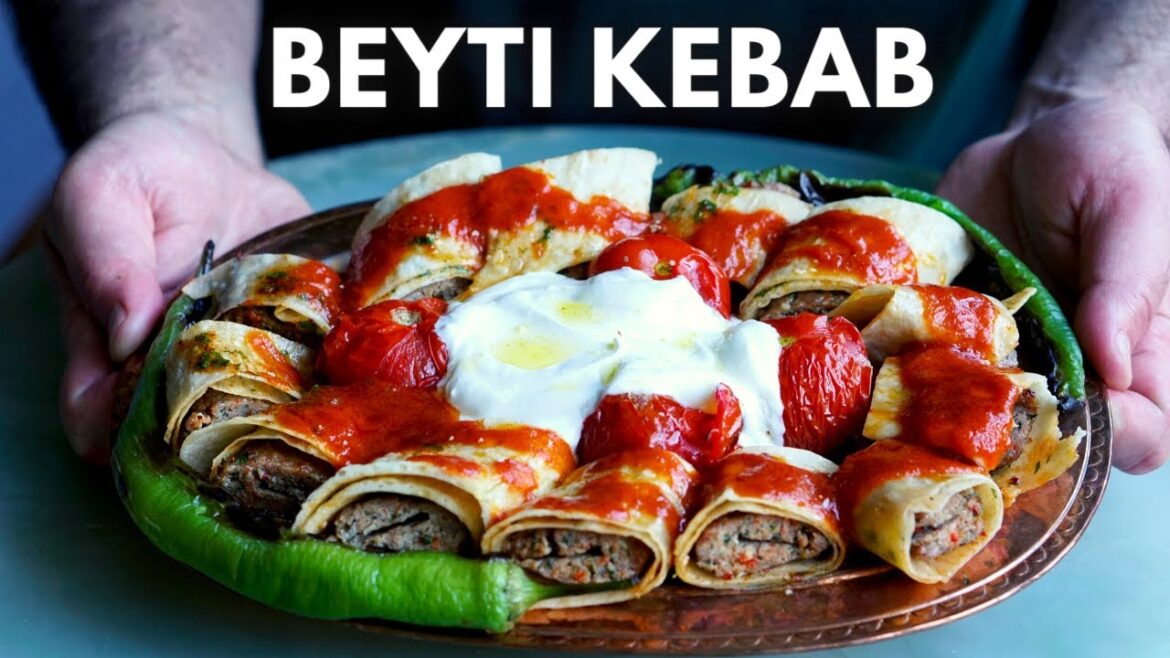 Beyti Kebab | Turkish Lamb Kebabs with Tomato Yogurt Sauce