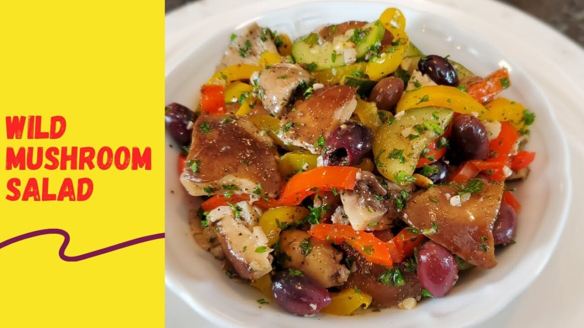 Wild Mushroom Mediterranean Salad | Kalamata Olives, Pine Nuts, and Apple Cider Vinaigrette Wild Mushroom Mediterranean Salad | Kalamata Olives, Pine Nuts, and Apple Cider Vinaigrette