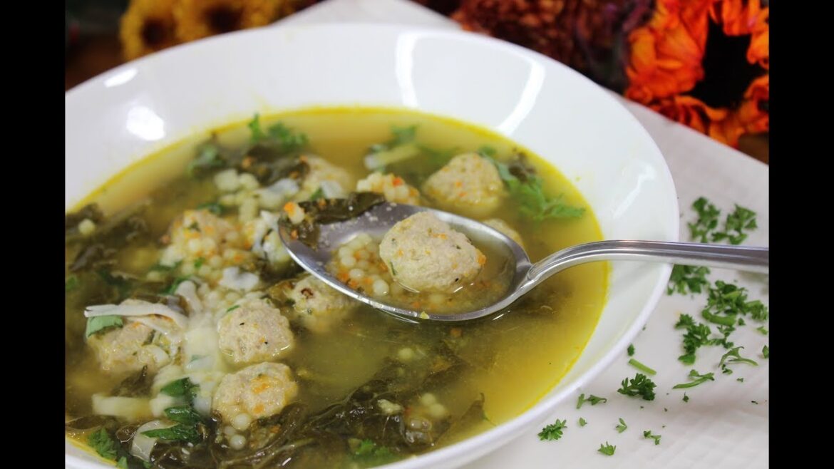 Italian Wedding Soup! Perfect"marriage" of flavors! "Minestra Maritata"