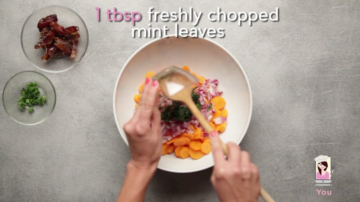 Moroccan Salad (with orange-mint dressing)