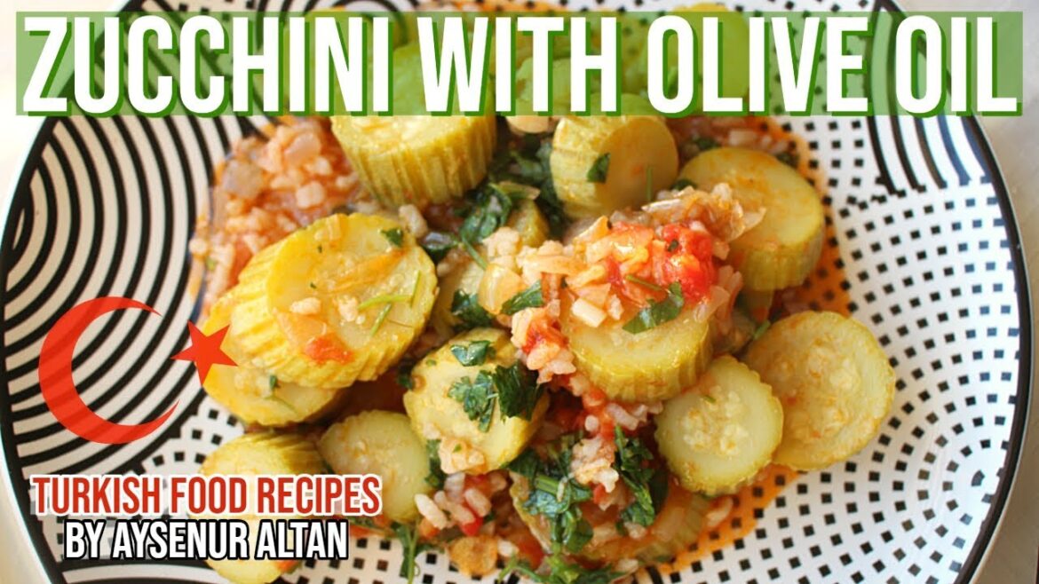 Turkish Vegan Zucchini Dish With Olive Oil & Tomatoes