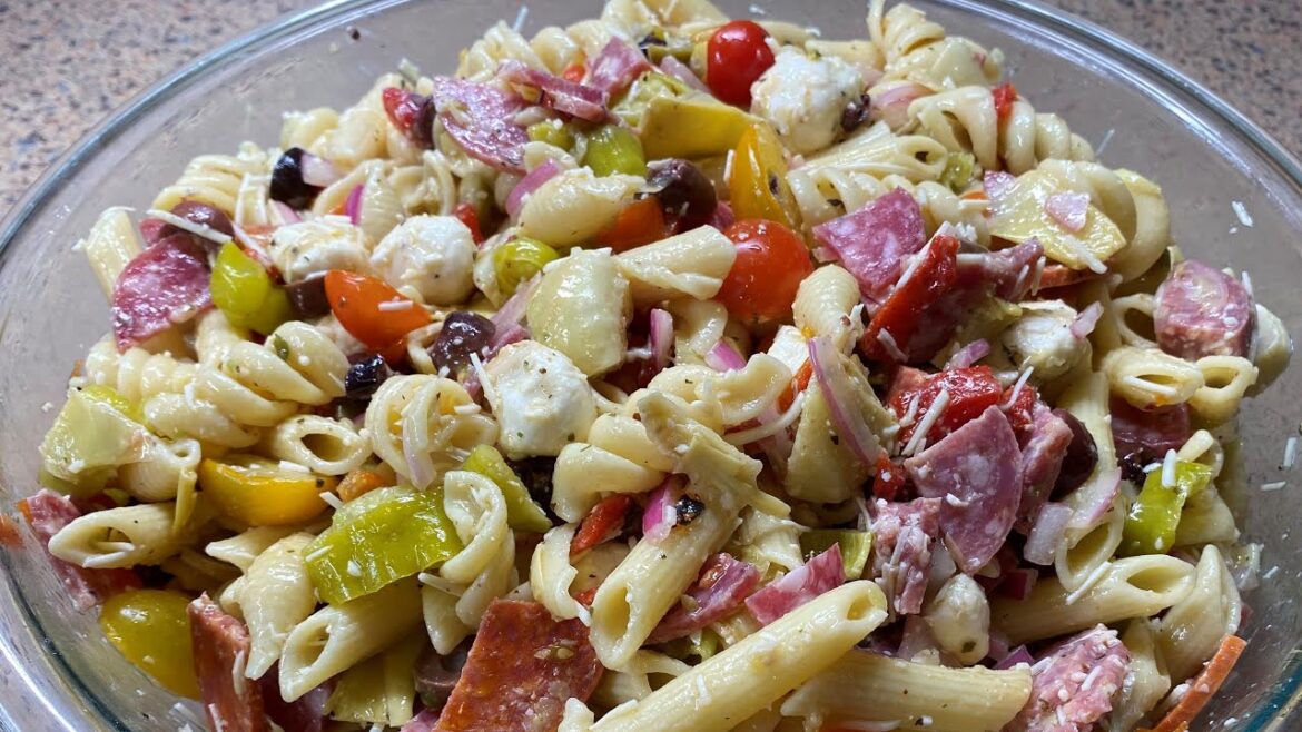 Antipasto Pasta Salad | Homemade Italian Dressing | TAILGATE SALAD Antipasto Pasta Salad | Homemade Italian Dressing | TAILGATE SALAD