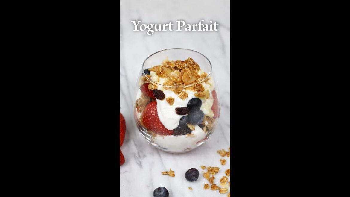 Yogurt Parfait with Granola #Shorts