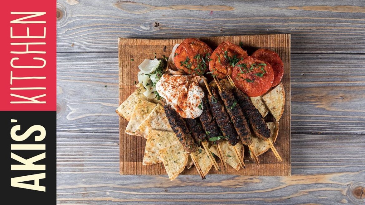 Greek Lamb Kebab (Giaourtlou) | Akis Petretzikis