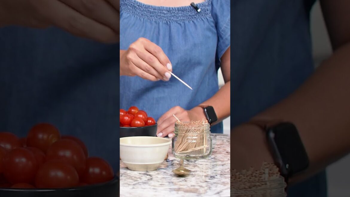 Caprese Skewers with Balsamic Drizzle