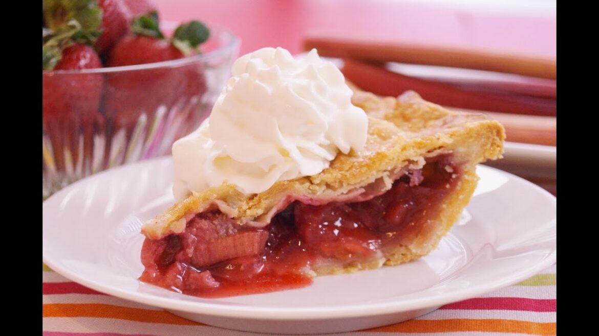 Strawberry Rhubarb Pie Recipe: From Scratch: Mom's Best: Diane Kometa-Dishin' With Di  #84