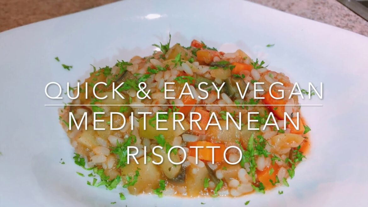 Quick & Easy Vegan Mediterranean Risotto