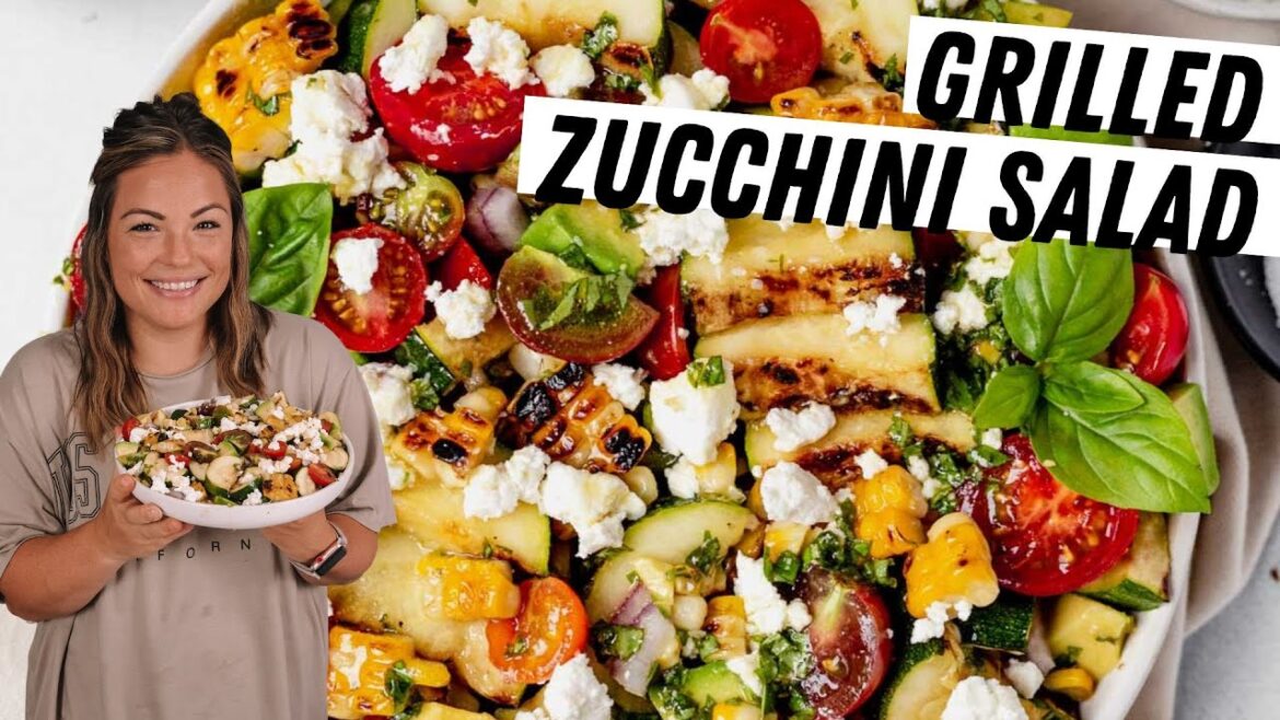 Grilled Zucchini Salad with Basil Vinaigrette (Perfect Summer Salad) Grilled Zucchini Salad with Basil Vinaigrette (Perfect Summer Salad)