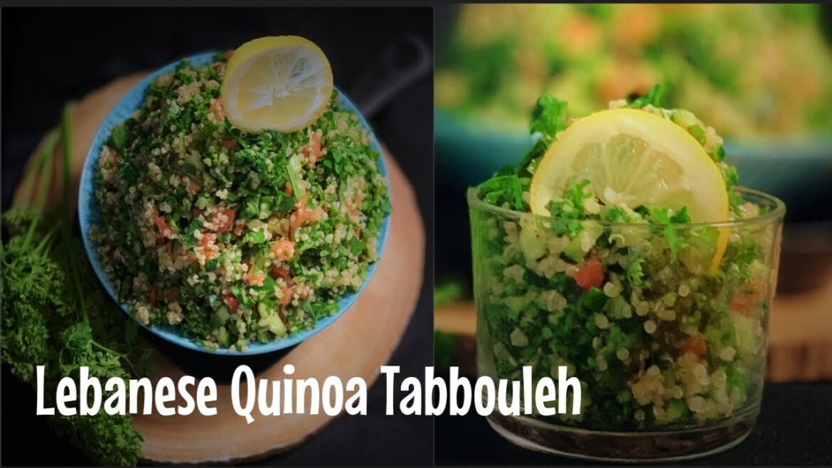 Lebanese Quinoa Tabbouleh Salad/Healthy,Vegan,Gluten free recipe/@veggieniwa Lebanese Quinoa Tabbouleh Salad/Healthy,Vegan,Gluten free recipe/@veggieniwa