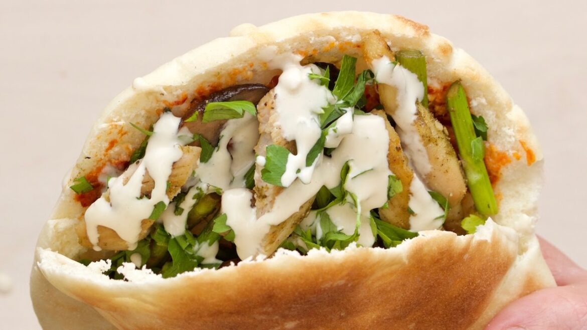 Chicken & Veggie Stuffed Pita