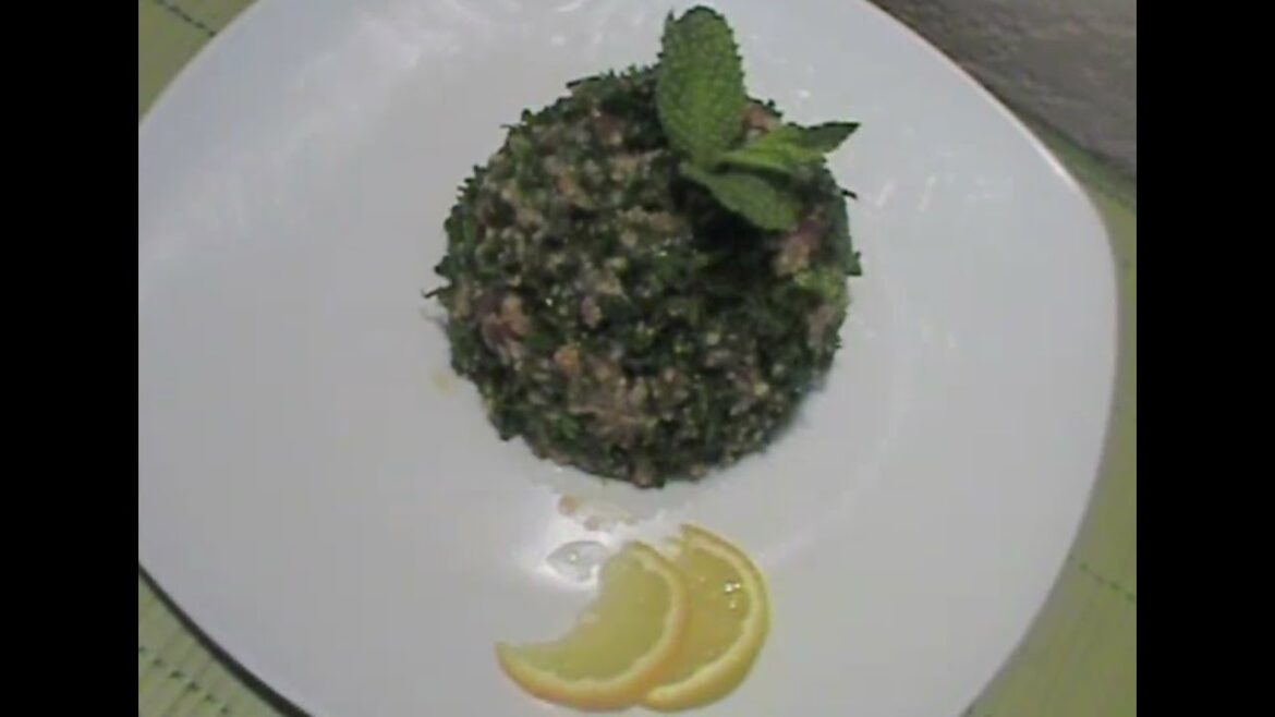 TURKISH TABBOULEH SALAD (Parsley Couscous Salad)