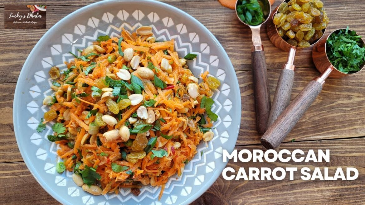 Moroccan Carrot Salad with Dressing Recipe | Easy Carrot Salad Recipe | Moroccan Salad Dressing