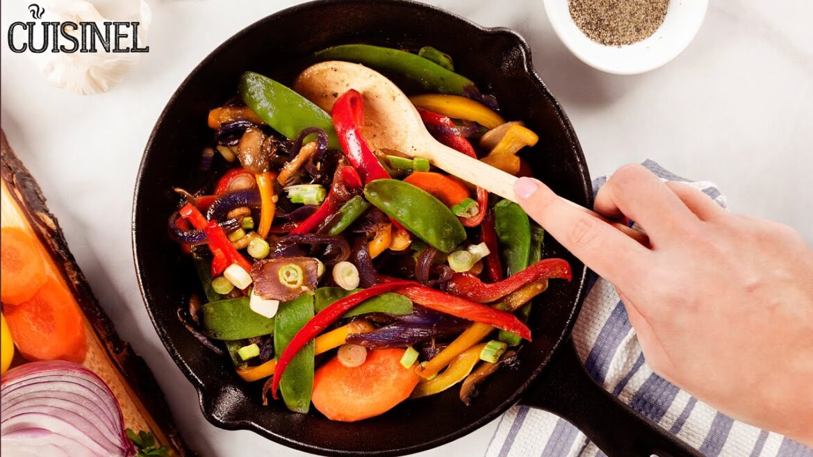 Colorful Teriyaki Vegetable Stir Fry | Cuisinel Cast Iron Recipe