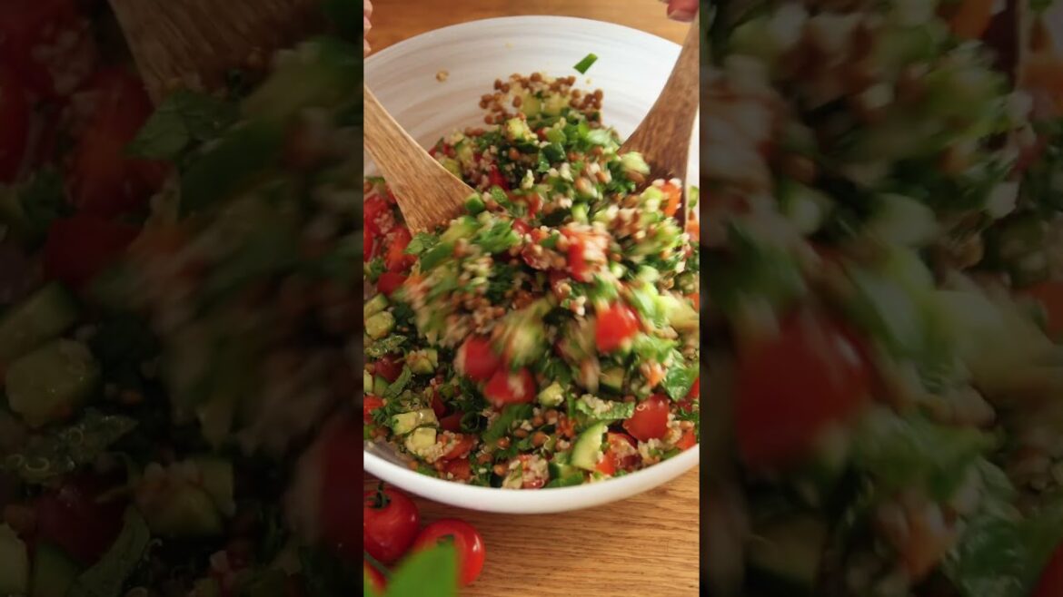 Quinoa Tabbouleh Salad #plantbasedrecipes