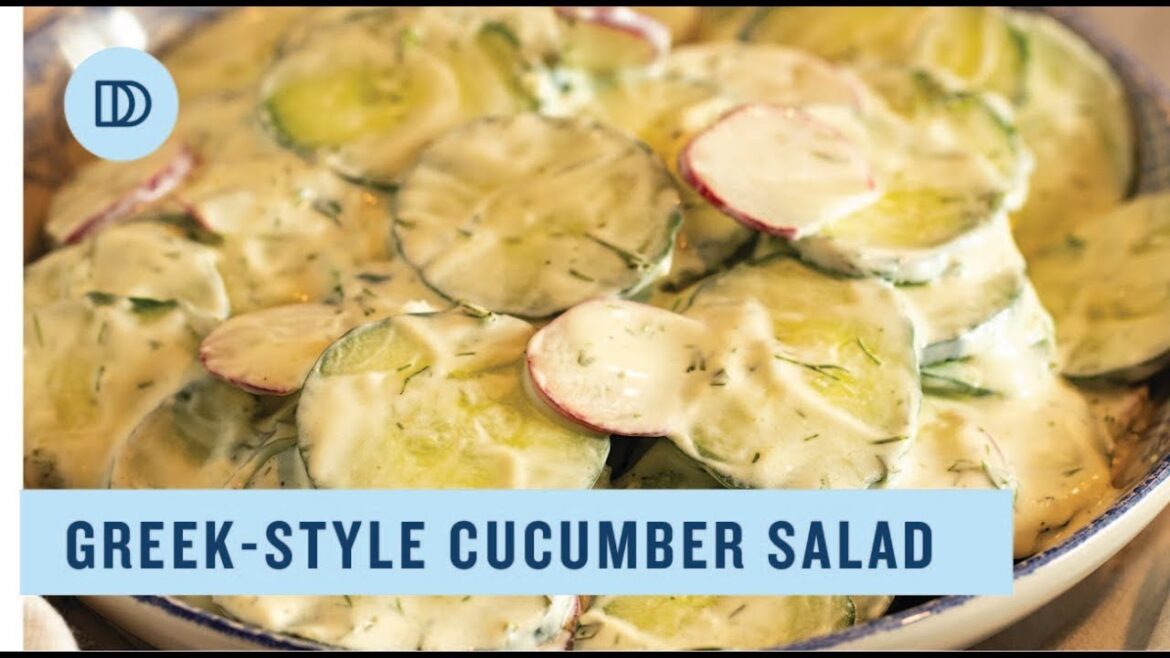 GREEK-STYLE CUCUMBER SALAD (tzatziki flavored)
