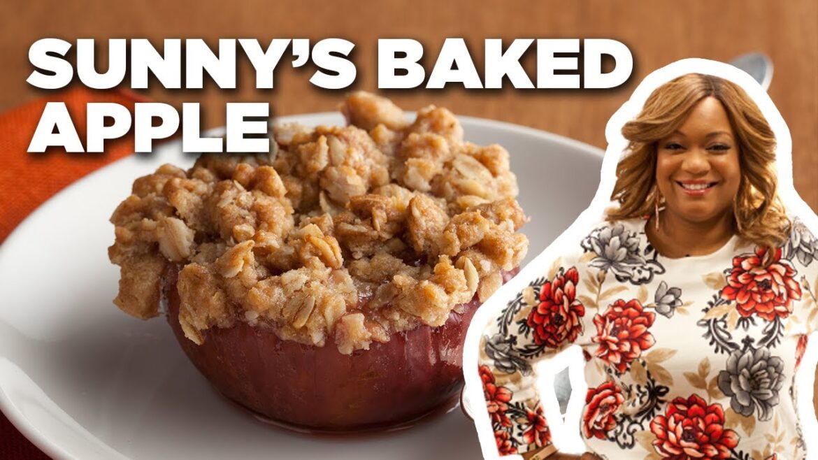 Sunny Anderson's Baked Apples with Crisp Topping | Cooking For Real | Food Network