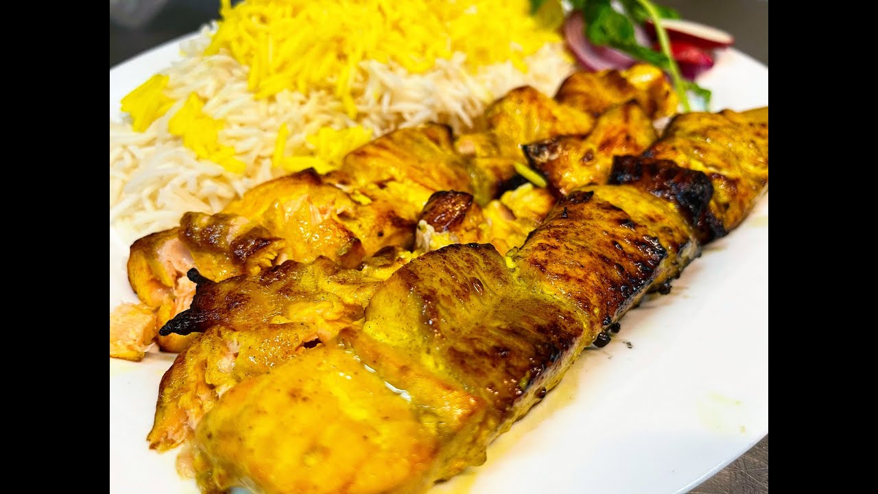 How To Make Persian Mahi Kebab (Kabab Mahi) [Salmon Kebabs] Dining
