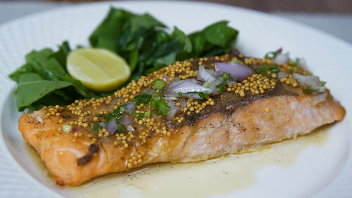 Honey Mustard Glazed Salmon