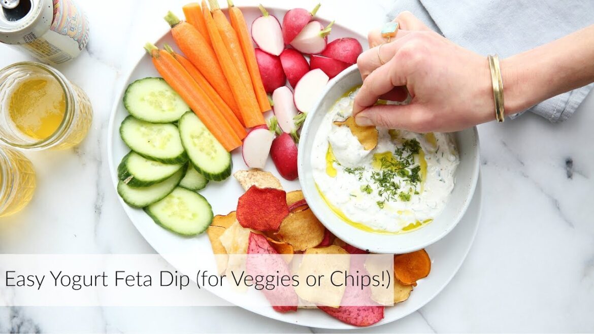 Easy Yogurt Feta Dip (for Veggies or Chips!)