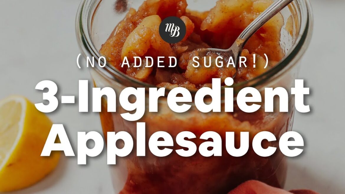 3-Ingredient Applesauce (No Sugar Added) | Minimalist Baker Recipes 3-Ingredient Applesauce (No Sugar Added) | Minimalist Baker Recipes