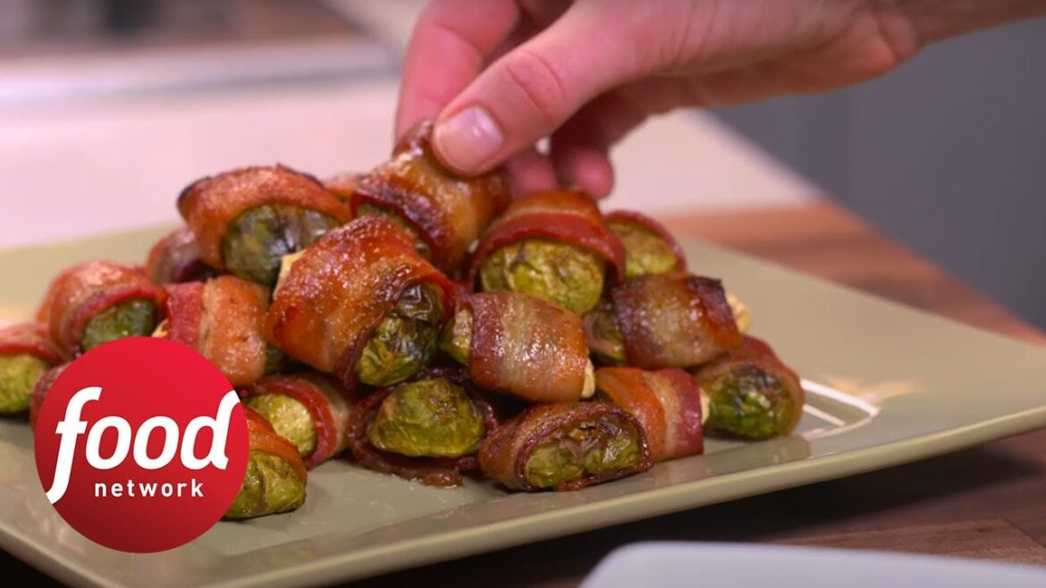 Bacon-Wrapped Brussels Sprouts | Food Network
