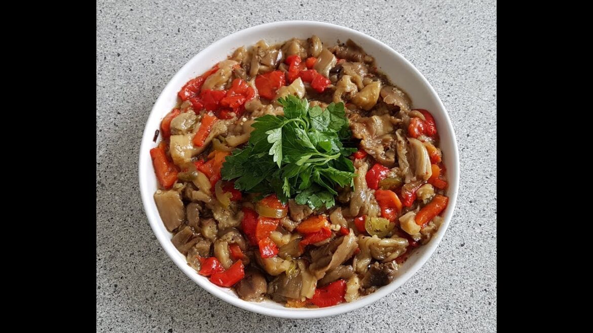 Patlıcan salatası - Auberginensalat - Eggplant salad