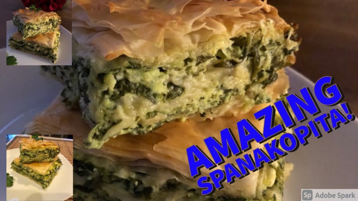 AMAZING SPANAKOPITA!........GREEK SPINACH PIE!!