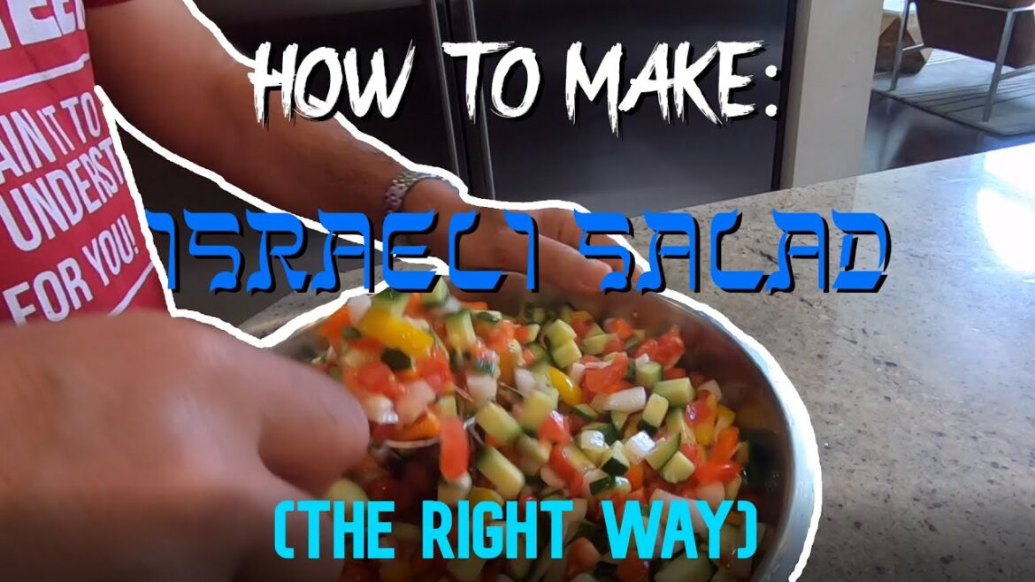 How to make Israeli salad the RIGHT WAY.