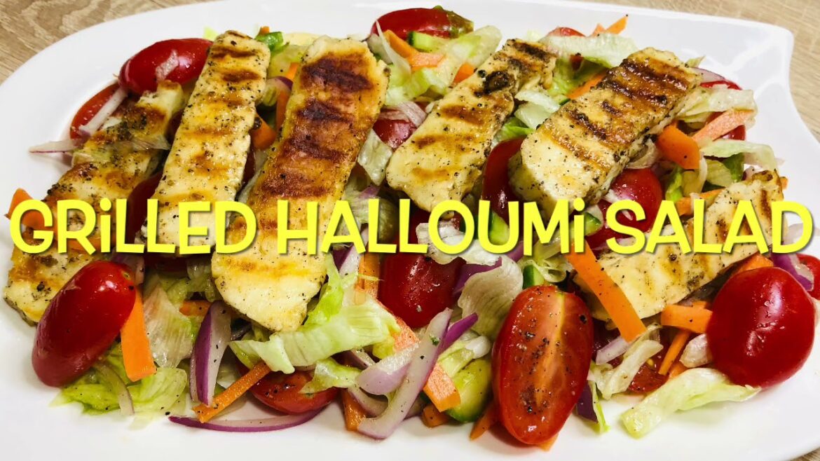Grilled Halloumi Salad | A Hearty Nutritious Salad To Satisfy A Healthy Appetite | Cypriot Cuisine Grilled Halloumi Salad | A Hearty Nutritious Salad To Satisfy A Healthy Appetite | Cypriot Cuisine
