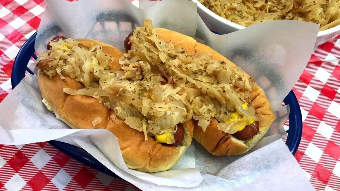 GERMAN STYLE KRAUT DOGS!  HOT DOGS OF SUMMER!!