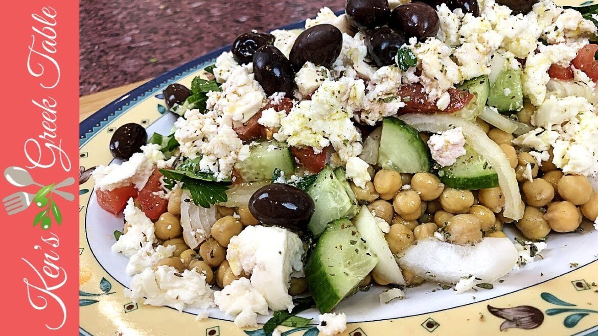 Greek Chickpea Salad | Revithosalata | Ρεβυθοσαλάτα Greek Chickpea Salad | Revithosalata | Ρεβυθοσαλάτα