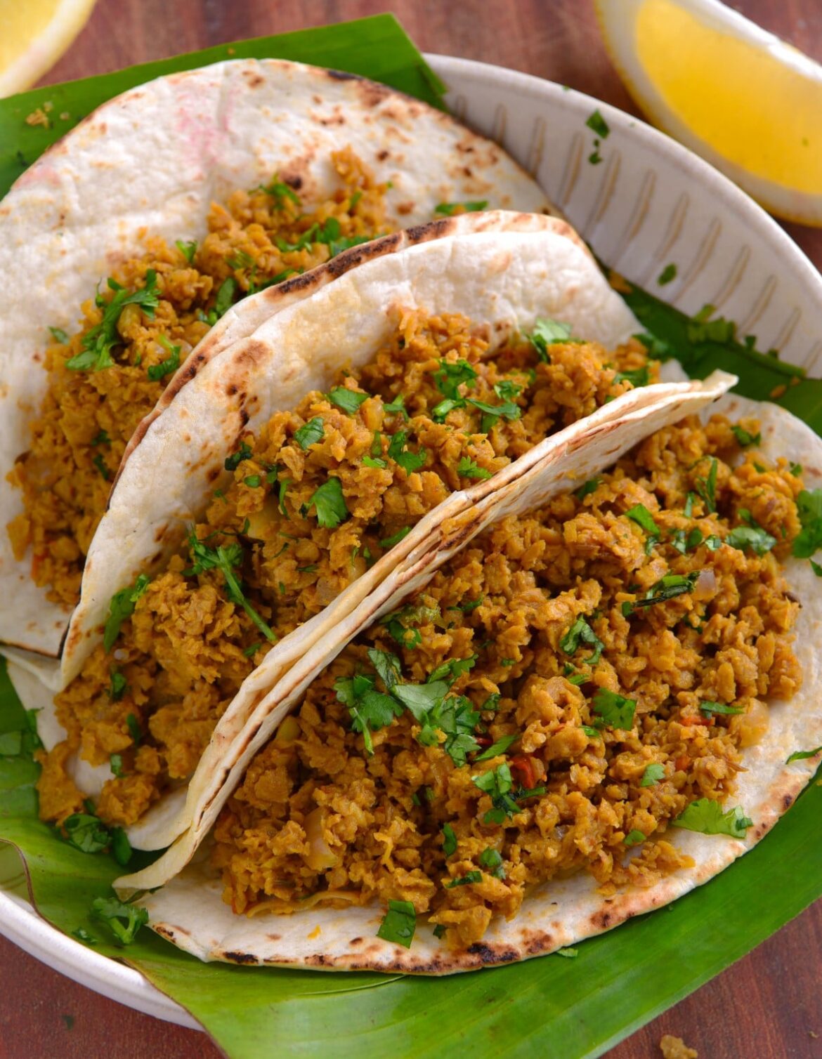 Vegan mince that I have made with soy granules also known as TVP