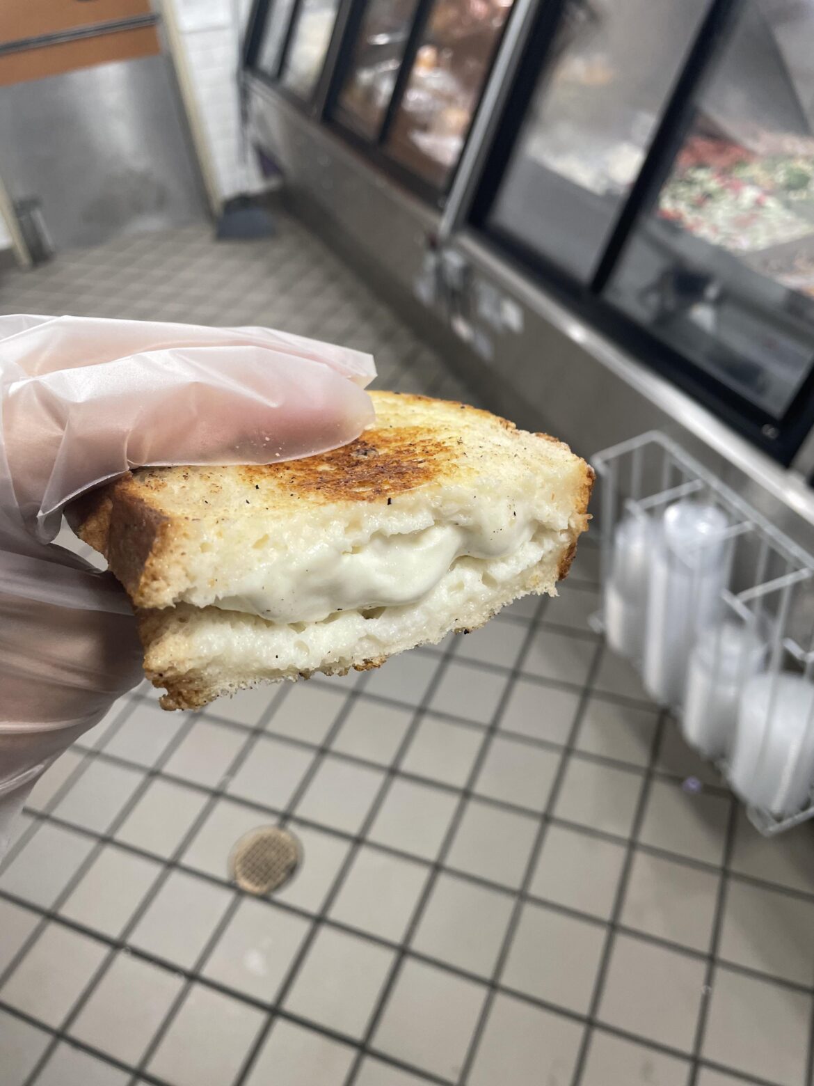 Day 12 of posting grilled cheese sandwiches until I run out of cheese types: Mozzarella Di Bufala.
