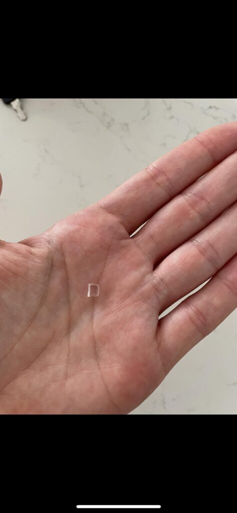 Is it me or is it hello fresh? Hard pieces of plastic, only found when chewed 🥴