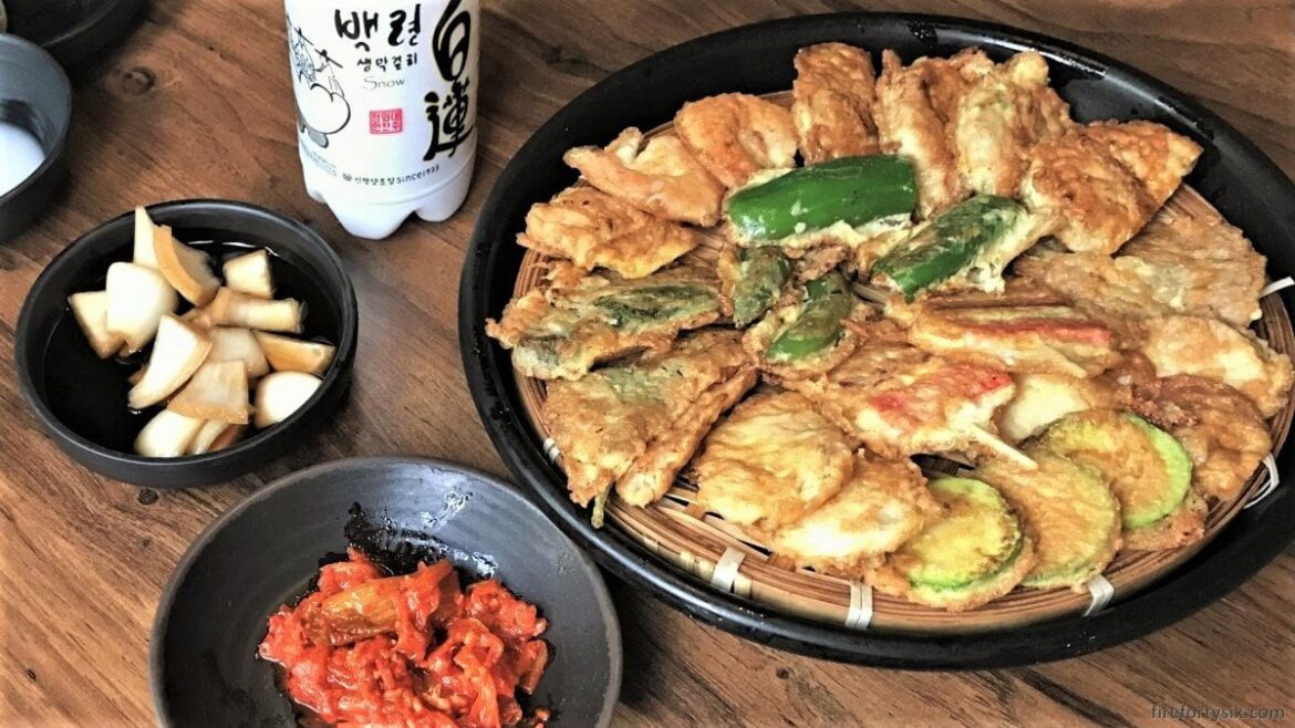 Jeon and makgeolli at John Makgeolliano in Yeonnamdong