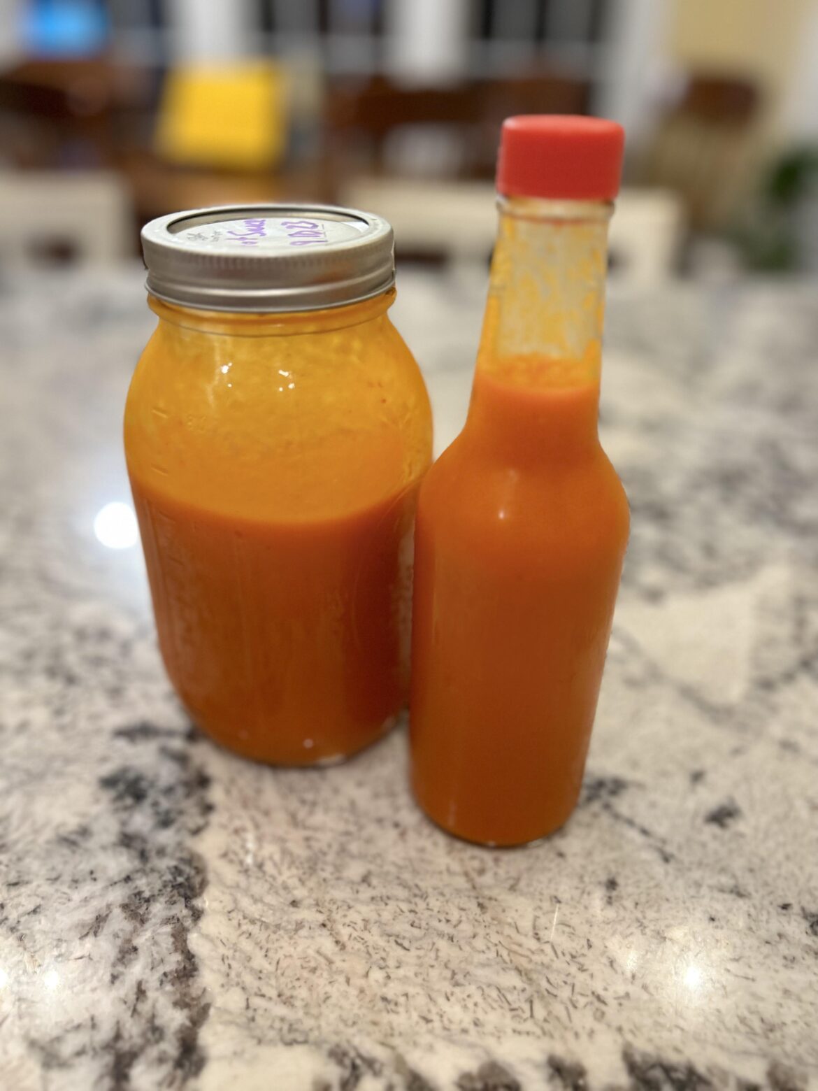 My first try at making hot sauce..