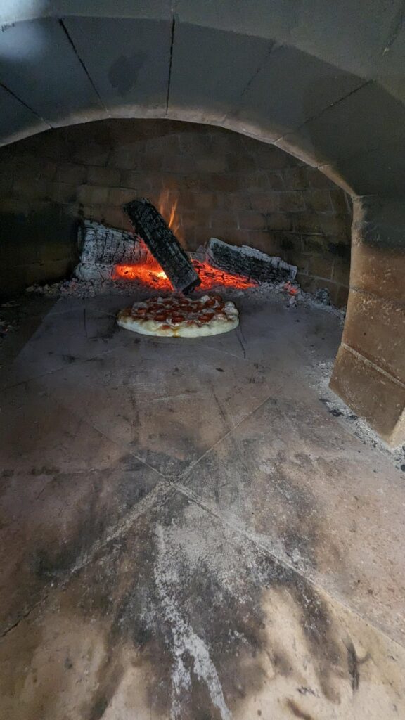 First pizza in my wood fired oven