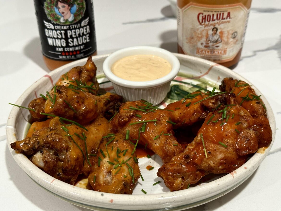 middle of the night oven wings w/chipotle ranch