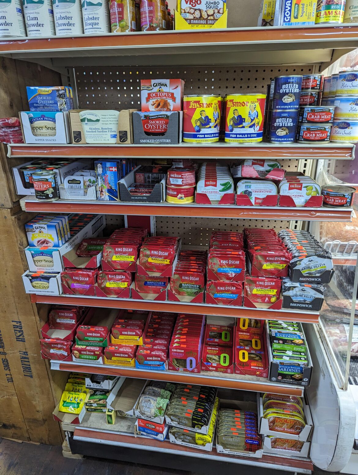 Canned Sardine Section in Norway... Illinois