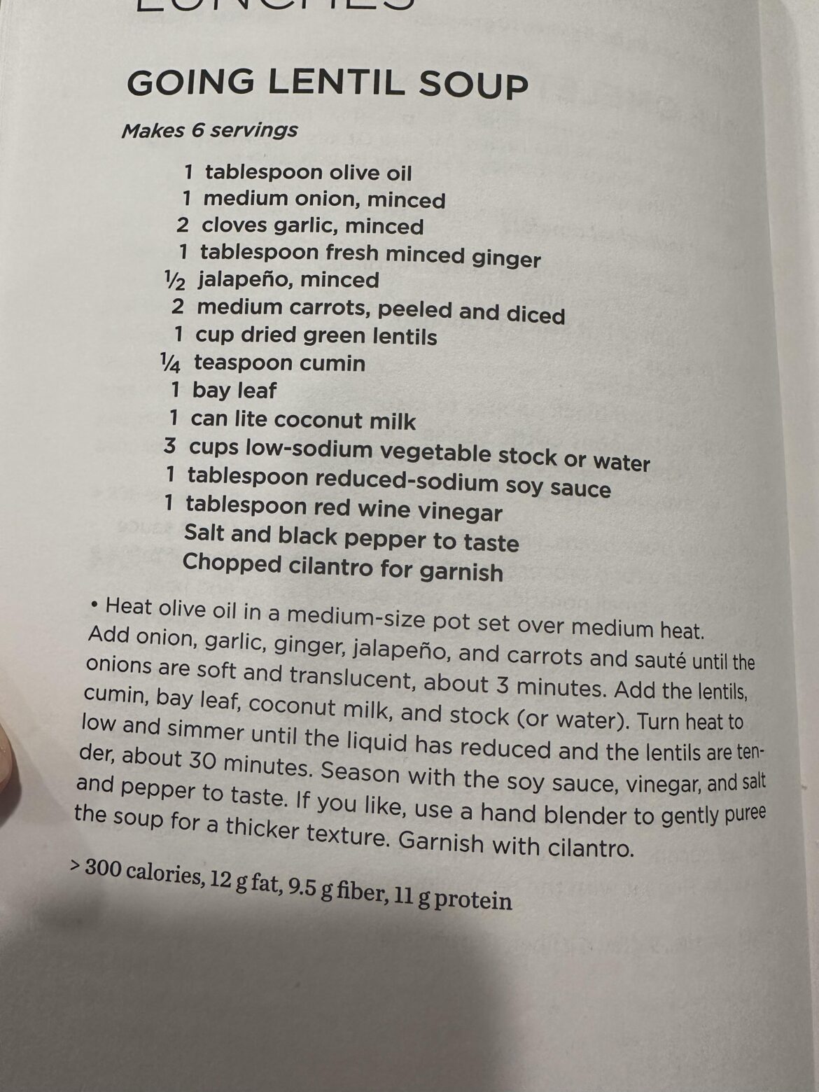 Amazing lentil soup recipe