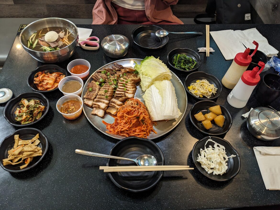 Had bossam for the first time