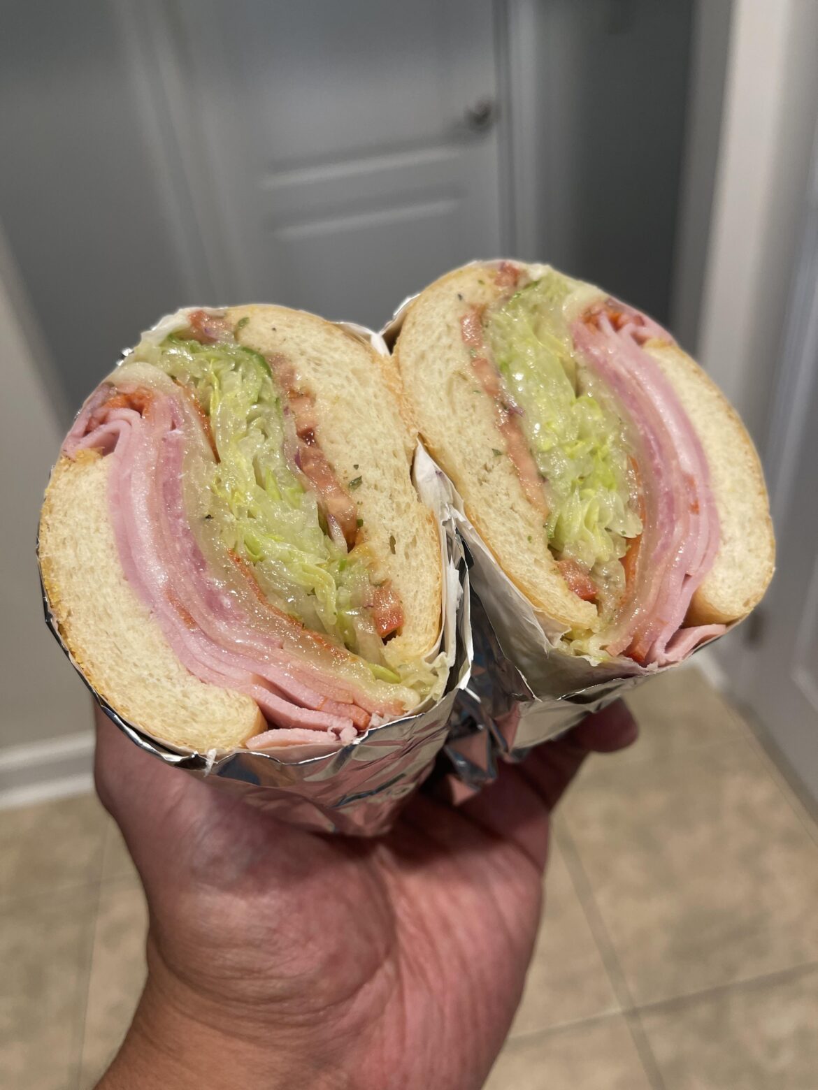 Game day Italian hoagie